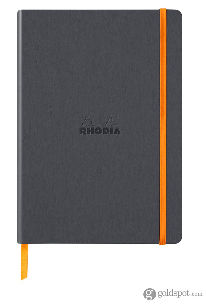 Rhodia 5.5 x 8.25 Rhodiarama Softcover Notebook in Titane Dot Grid Notebooks Journals