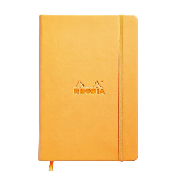 Rhodia 5.5 x 8.25 Webnotebook in Orange Notebooks Journals