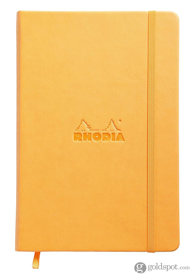 Rhodia 5.5 x 8.25 Webnotebook in Orange Lined Notebooks Journals