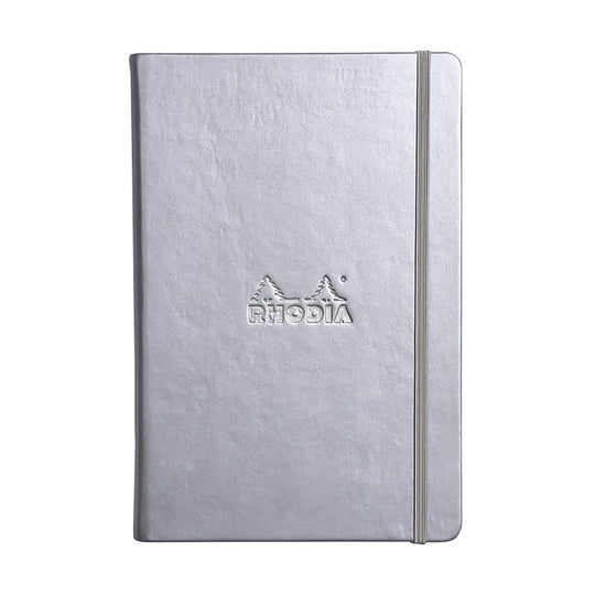 Rhodia A5 Webnotebook in Silver - 5.5 x 8.25