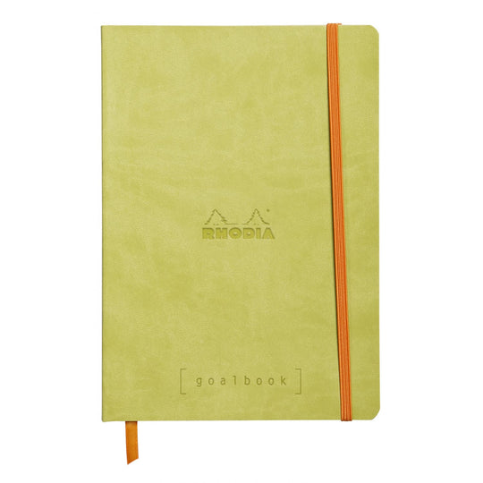 Rhodia Goalbook A5 Dot Grid Notebook in Anise - 5.75 x 8.25