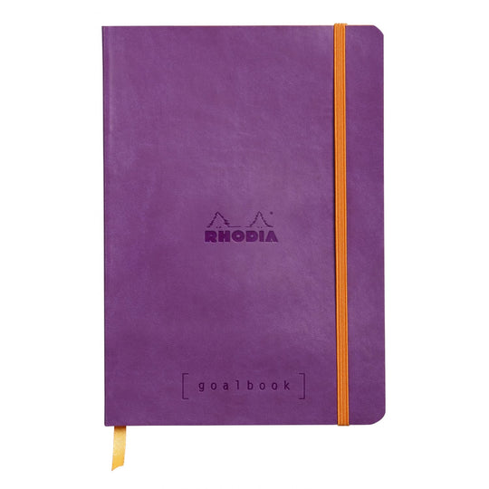 Rhodia Goalbook A5 Dot Grid Notebook in Purple - 5.75 x 8.25