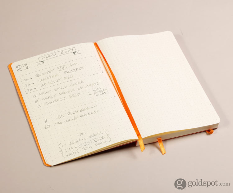 Rhodia Goalbook Dot Grid Notebook in Raspberry - 5.75 x 8.25 Notebook