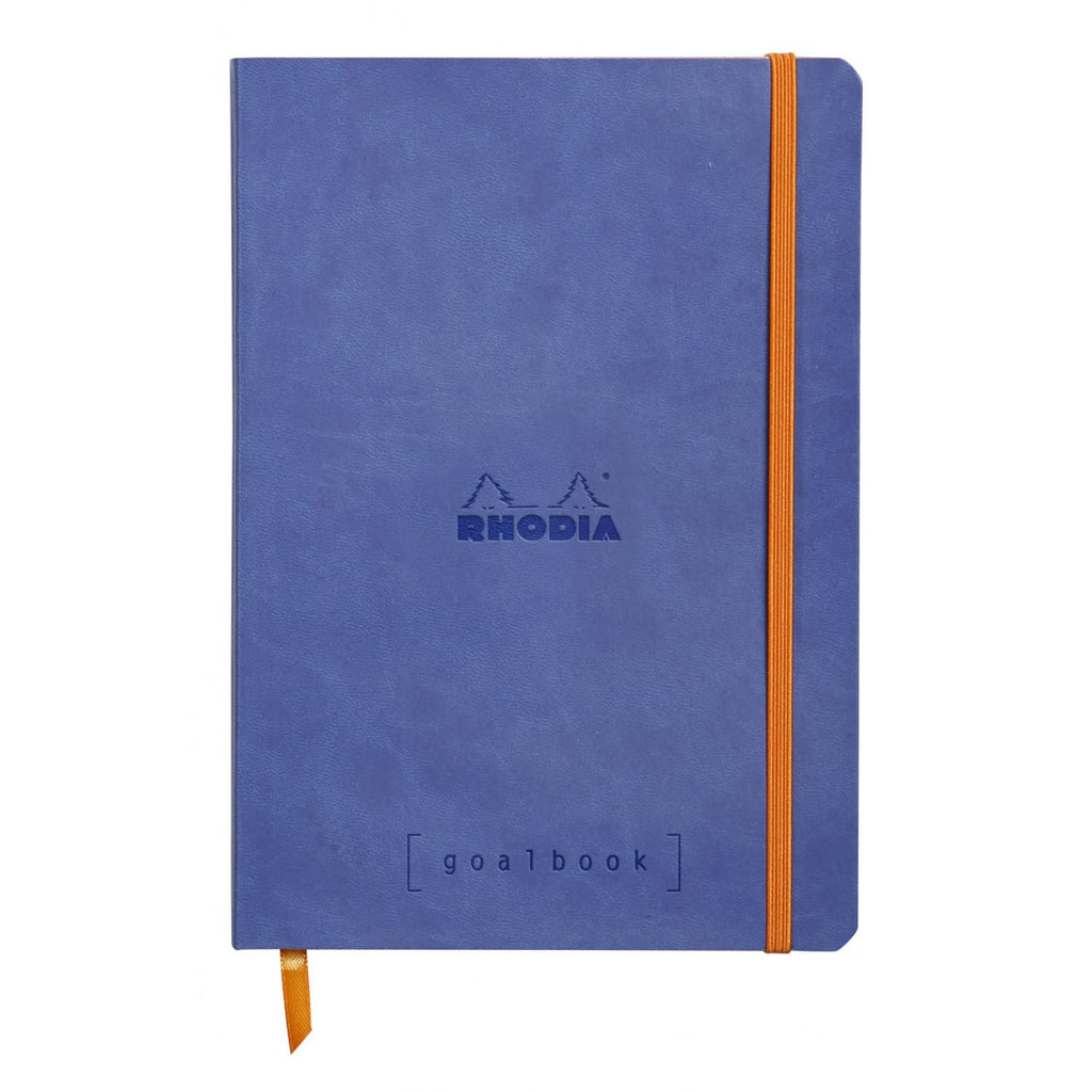 Rhodia Goalbook A5 Dot Grid Notebook in Sapphire Blue - 5.75 x 8.25