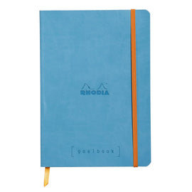Rhodia Goalbook A5 Dot Grid Notebook in Turquoise - 5.75 x 8.25