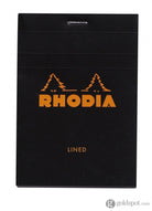 Rhodia Staplebound Notepad in Black - 3.375 x 4.75 Lined Notebooks Journals