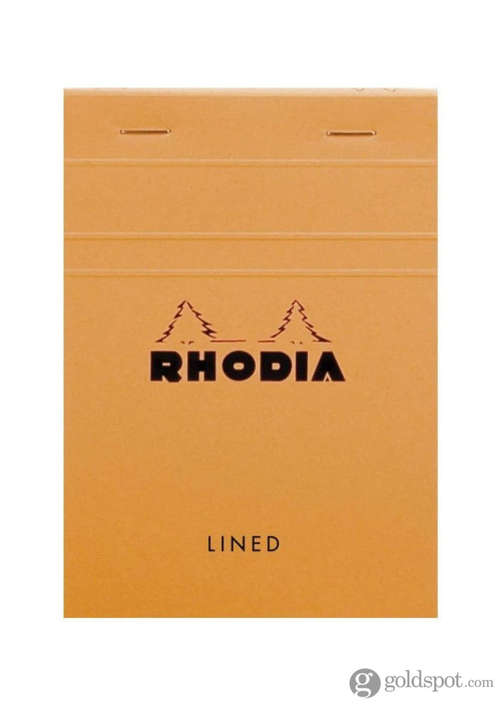 Rhodia No. 13 Staplebound 4 x 6 Notepad in Orange Lined Notebooks Journals