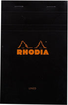 Rhodia No. 14 Staplebound 4.375 x 6.375 Notepad in Black Lined Notebooks Journals