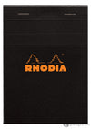 Rhodia No. 16 Staplebound 6 x 8.25 Notepad in Black Lined with Margin Notebooks Journals