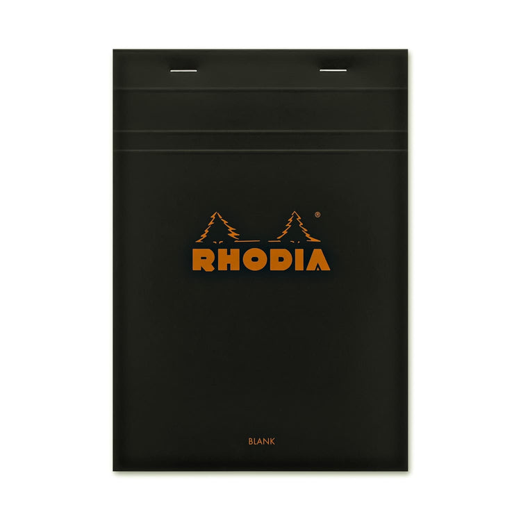 Rhodia No. 16 Staplebound 6 x 8.25 Notepad in Black Notebooks Journals