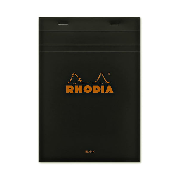 Rhodia No. 16 Staplebound 6 x 8.25 Notepad in Black Notebooks Journals