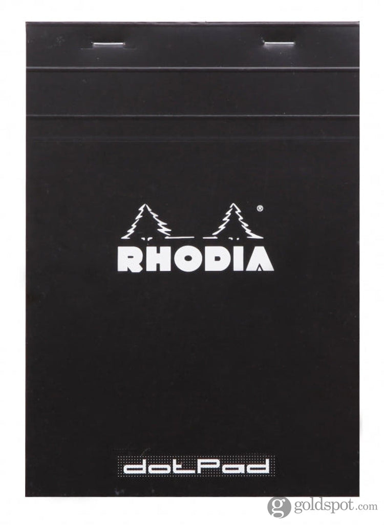 Rhodia No. 16 Staplebound 6 x 8.25 Notepad in Black Dot Grid Notebooks Journals