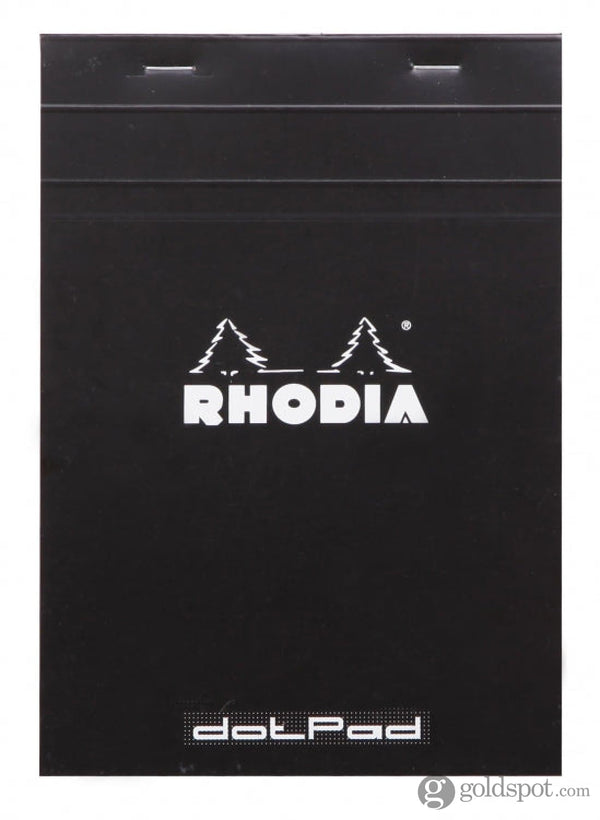 Rhodia No. 16 Staplebound 6 x 8.25 Notepad in Black Dot Grid Notebooks Journals