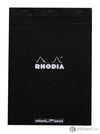 Rhodia No. 18 Staplebound 8.25 x 11.75 Notepad in Black Dot Grid Notebooks Journals