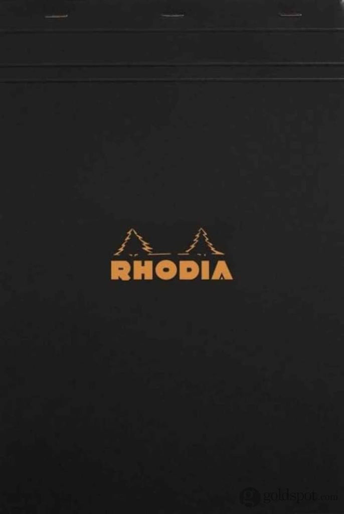 Rhodia No. 18 Staplebound 8.25 x 11.75 Notepad in Black Blank Notebooks Journals