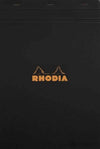 Rhodia No. 18 Staplebound 8.25 x 11.75 Notepad in Black Blank Notebooks Journals