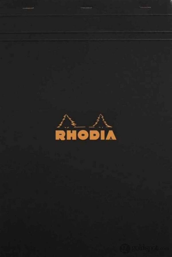 Rhodia No. 18 Staplebound 8.25 x 11.75 Notepad in Black Blank Notebooks Journals
