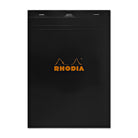 Rhodia No. 18 Staplebound 8.25 x 11.75 Notepad in Black Notebooks Journals