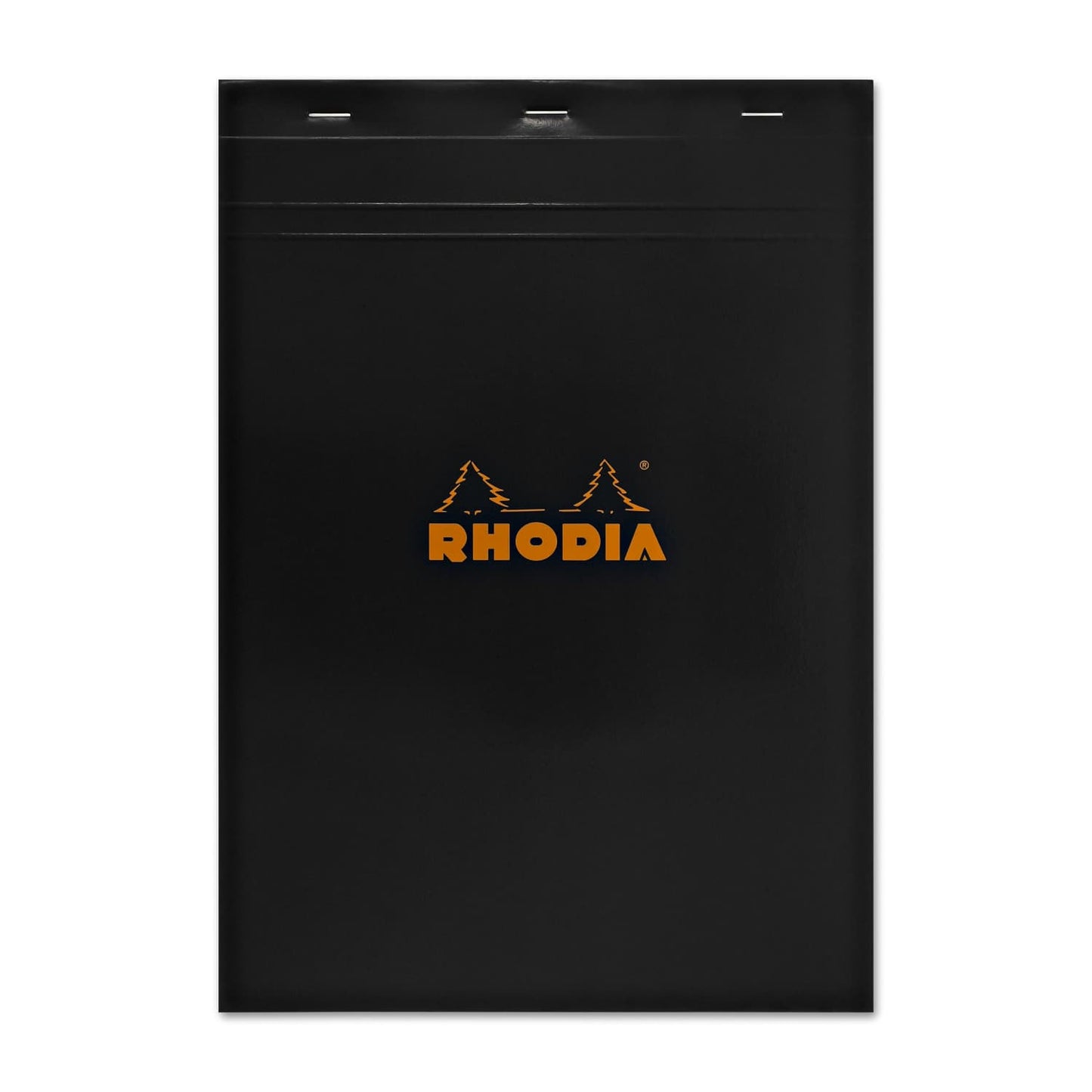 Rhodia No. 18 Staplebound 8.25 x 11.75 Notepad in Black Notebooks Journals