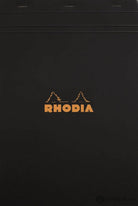 Rhodia No. 18 Staplebound 8.25 x 11.75 Notepad in Black Graph Notebooks Journals