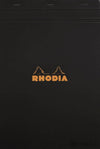 Rhodia No. 18 Staplebound 8.25 x 11.75 Notepad in Black Graph Notebooks Journals