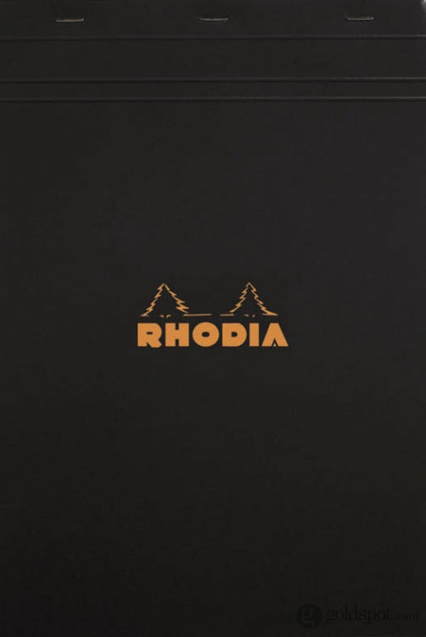 Rhodia No. 18 Staplebound 8.25 x 11.75 Notepad in Black Graph Notebooks Journals