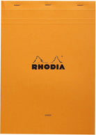 Rhodia No. 18 Staplebound 8.25 x 11.75 Notepad in Orange Lined with Margin Notepads