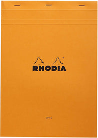 Rhodia No. 18 Staplebound 8.25 x 11.75 Notepad in Orange