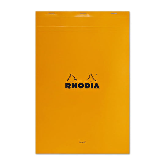 Rhodia No. 19 Staplebound 8.25 x 12.5 Notepad in Orange