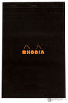 Rhodia No.19 Staplebound 8.25 x 12.5 Pad in Black Blank Notepads