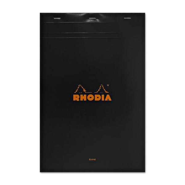 Rhodia No.19 Staplebound 8.25 x 12.5 Pad in Black Notepads