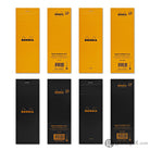 Rhodia No. 8 Staplebound 3 x 8.25 Notepad in Black Notepad