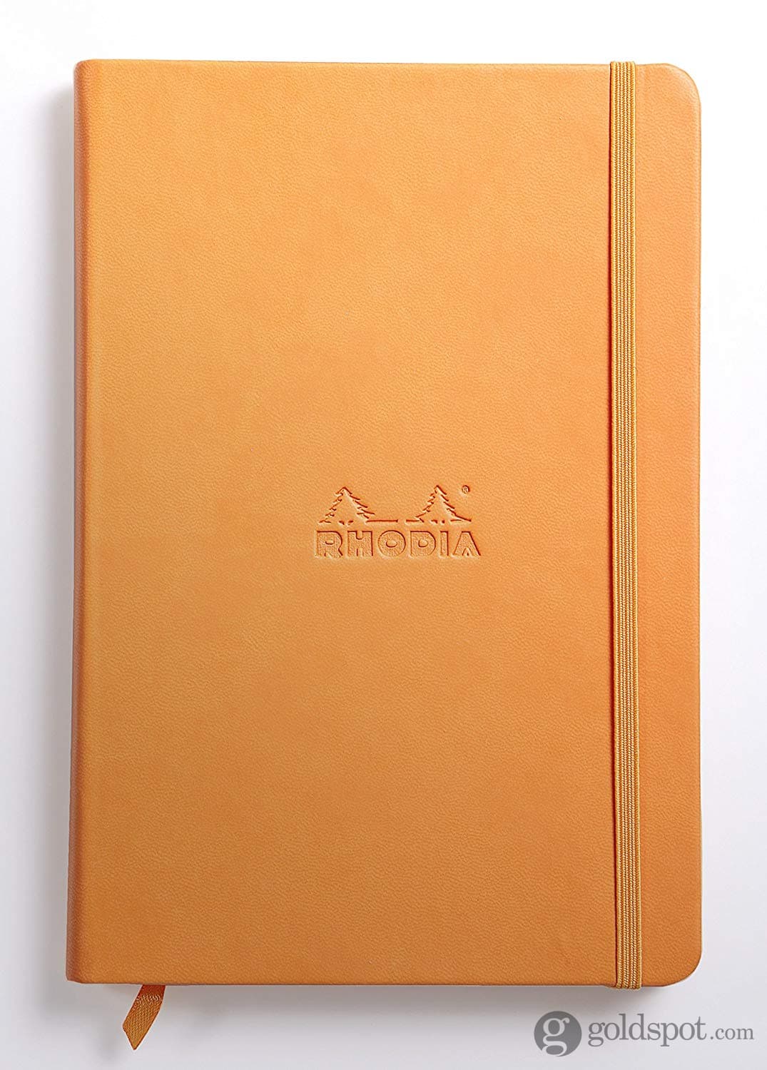 Rhodia 5.5 x 8.25 Rhodiarama Notebook in Orange Blank Notebooks Journals