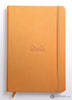Rhodia 5.5 x 8.25 Rhodiarama Notebook in Orange Blank Notebooks Journals