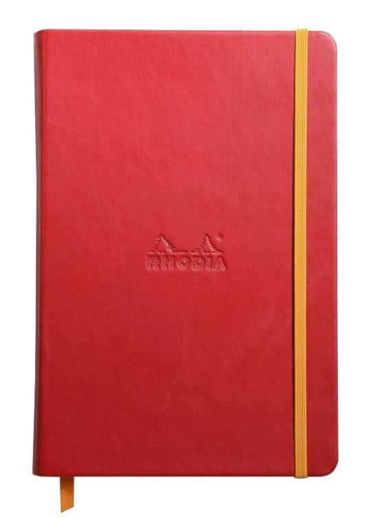 Rhodia Rhodiarama A5 Webbies Lined Paper Notebook in Poppy - 5.5 x 8.25