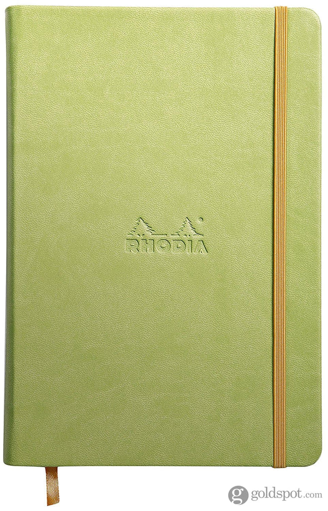Rhodia 5.5 x 8.25 Rhodiarama Webbies Notebook in Anise Lined Notebooks Journals