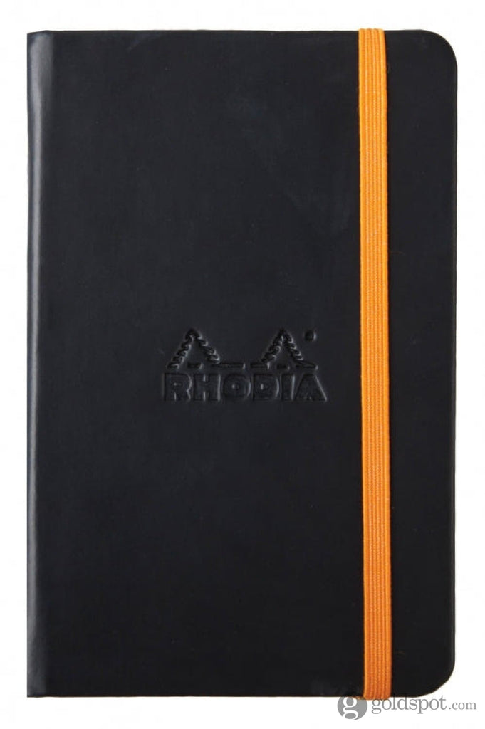 Rhodia 5.5 x 8.25 Rhodiarama Webbies Notebook in Black Lined Notebooks Journals