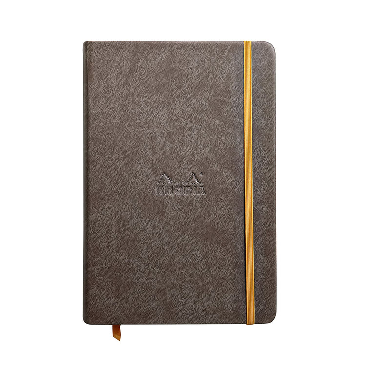 Rhodia 5.5 x 8.25 Rhodiarama Webbies Notebook in Chocolate Lined Notebooks Journals