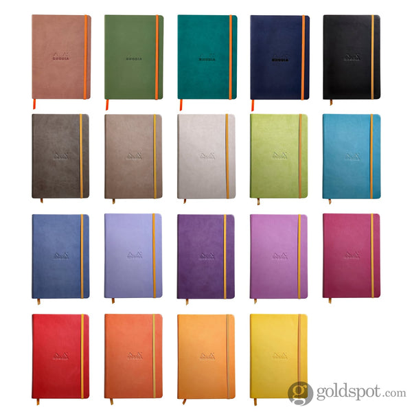 Rhodia 5.5 x 8.25 Rhodiarama Webbies Notebook in Tangerine Blank Notebooks Journals