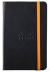 Rhodia 3.5 x 5.5 Rhodiarama Webbies Notebook in Black Lined Notebooks Journals