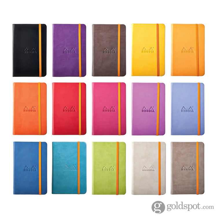 Rhodia 3.5 x 5.5 Rhodiarama Webbies Notebook in Tangerine Notebook