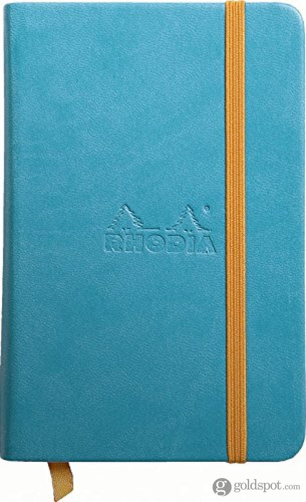 Rhodia 3.5 x 5.5 Rhodiarama Webbies Notebook in Turquoise Lined Notebooks Journals