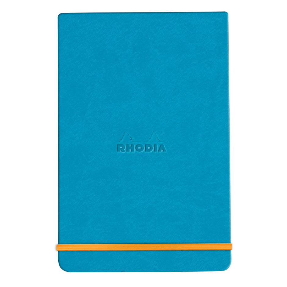 Rhodia Rhodiarama Webnotepad in Turquoise 5.5 in x 8.25 in Goldspot