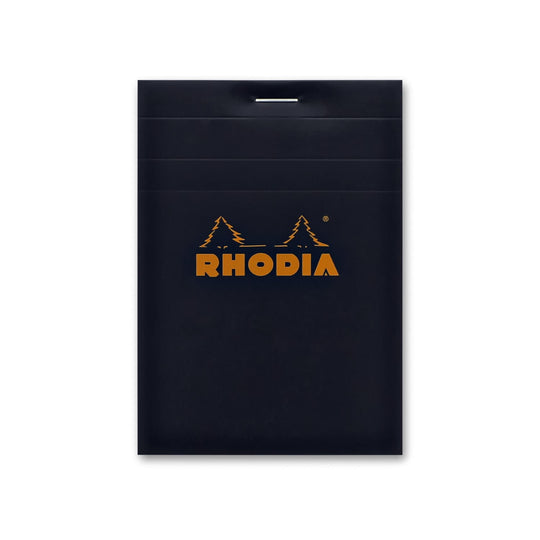 Rhodia No. 12 Staplebound 3.375 x 4.75 Notepad in Black