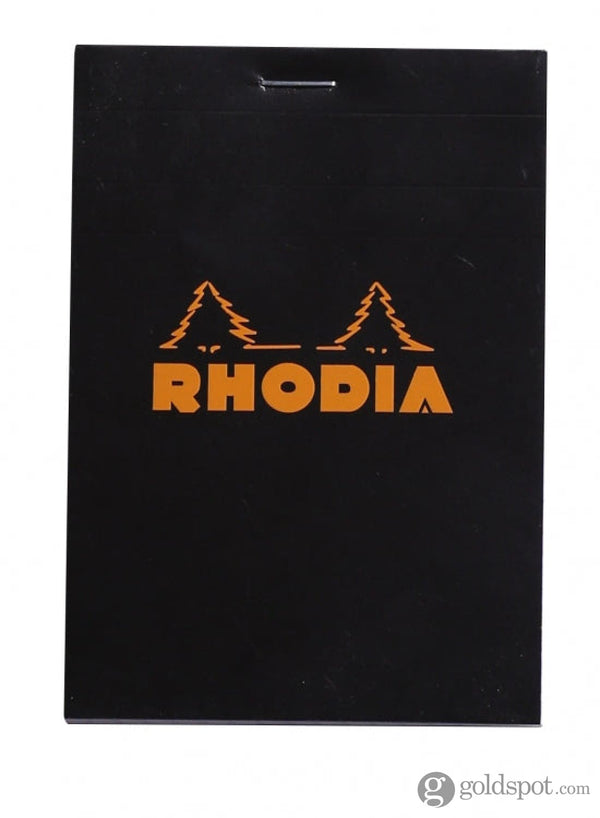 Rhodia Staplebound Notepad in Black - 3.375 x 4.75 Graph Notebooks Journals