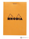 Rhodia Staplebound Notepad in Orange - 3.35 x 4.75 Graph Notebooks Journals