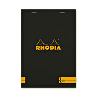 Rhodia Staplebound R Premium Notepad in Black - 6 x 8.25