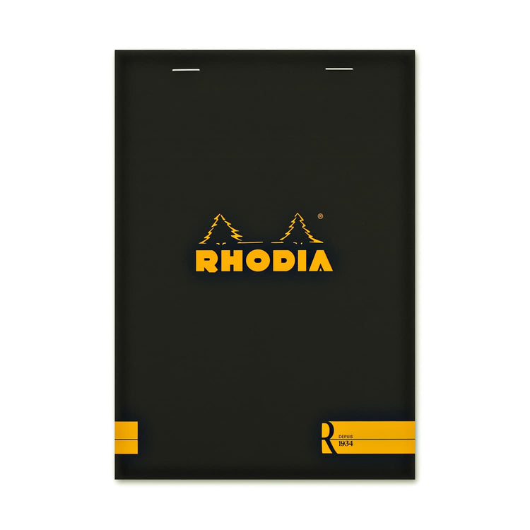 Rhodia Staplebound 6 x 8.25 R Premium Notepad in Black Notebook