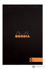 Rhodia Staplebound 8.25 x 11.75 R Premium Notepad in Black Blank Notebooks Journals