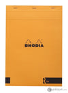 Rhodia Staplebound 8.25 x 11.75 R Premium Notepad in Orange Lined Notebooks Journals